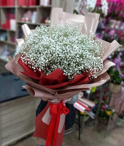 Букет цветов из: Гипсофила в Веселое Адлер
