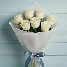 Букет 7 Белых роз Эдлесс Лав в Веселое Адлер