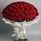 Букет 101 Красная роза Блэк Мэджик в Веселое Адлер