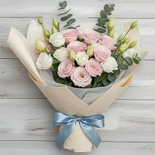 Букет цветов из:  Лизиантусы #REPLACE_PRED# Веселое Адлер