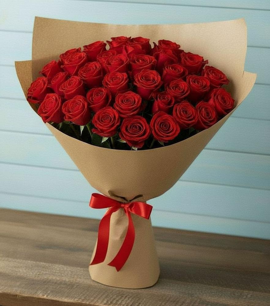 Букет Красные розы Милано в Веселое Адлер