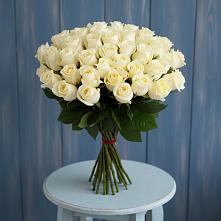 Букет 51 Белая роза Эдлесс Лав в Веселое Адлер